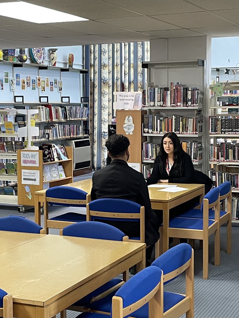 WATCareers's tweet photo. A huge thank you to Nadia from Bedford College and Olivia from Connells for their support this morning. Some great mock interviews with our Year 11 #apprentichipacademy pupils who performed brilliantly. @woottonupper https://t.co/HPVNlhCzXG