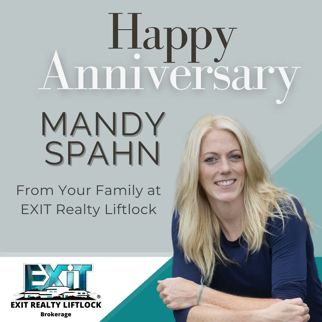 ExitRealtyPtbo's tweet photo. Happy 9th Anniversary with EXIT Realty Liftlock Mandy! We are glad you're a part of the EXIT family!
#LovExit #Realtor® #peterborough #realestate https://t.co/ZPHbCQabq5