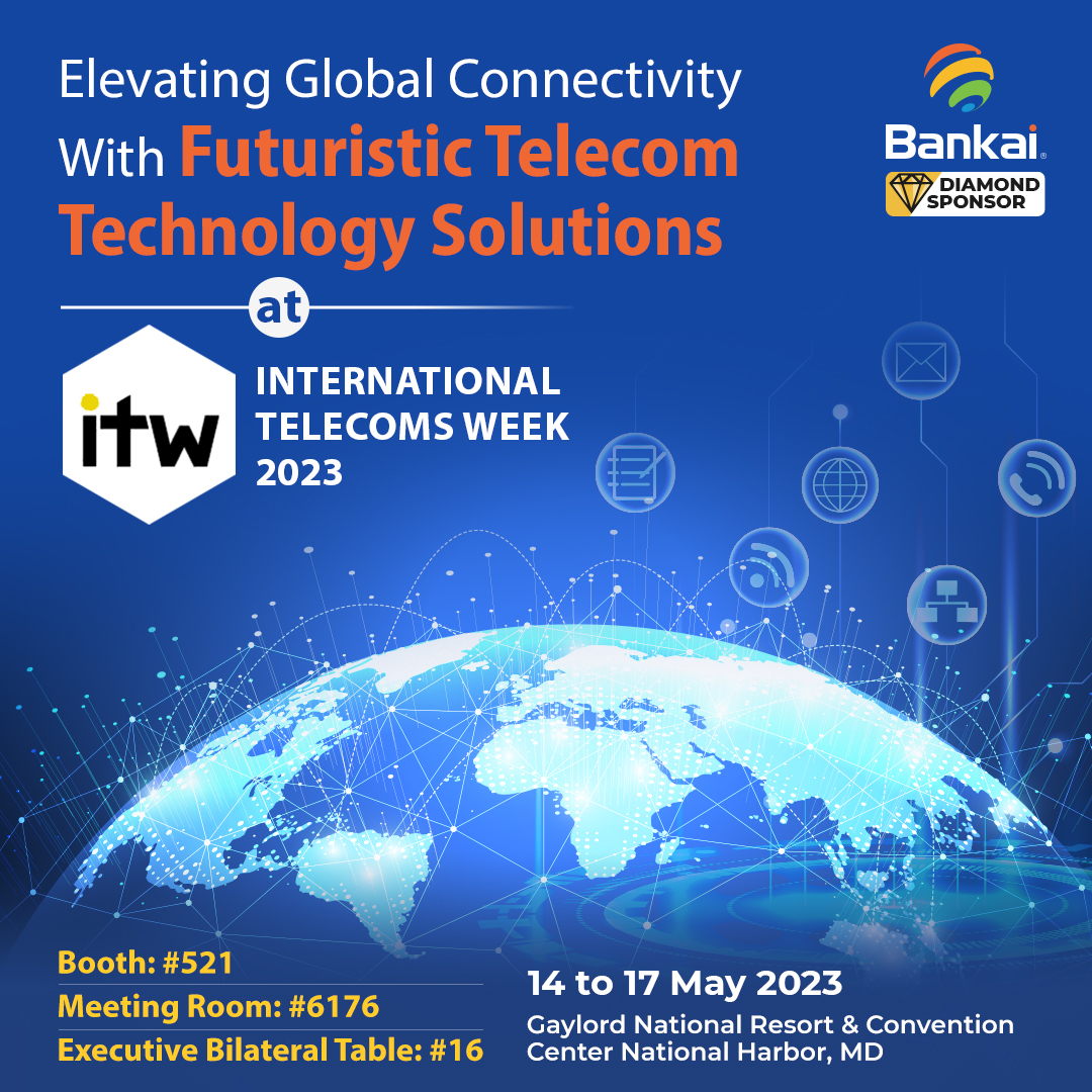 Bankai_Group's tweet photo. We are extremely charged to meet the telecom industry leaders and decision-makers at ITW 2023.
Schedule a meeting: https://t.co/Za7GpaN7CK
#Bankaigroup #ITW #keepingtheworldconnected #telecom #telecommunications #a2psms #a2pmessaging #voipbusiness #voipsolution #event https://t.co/BFl2XvjjbJ