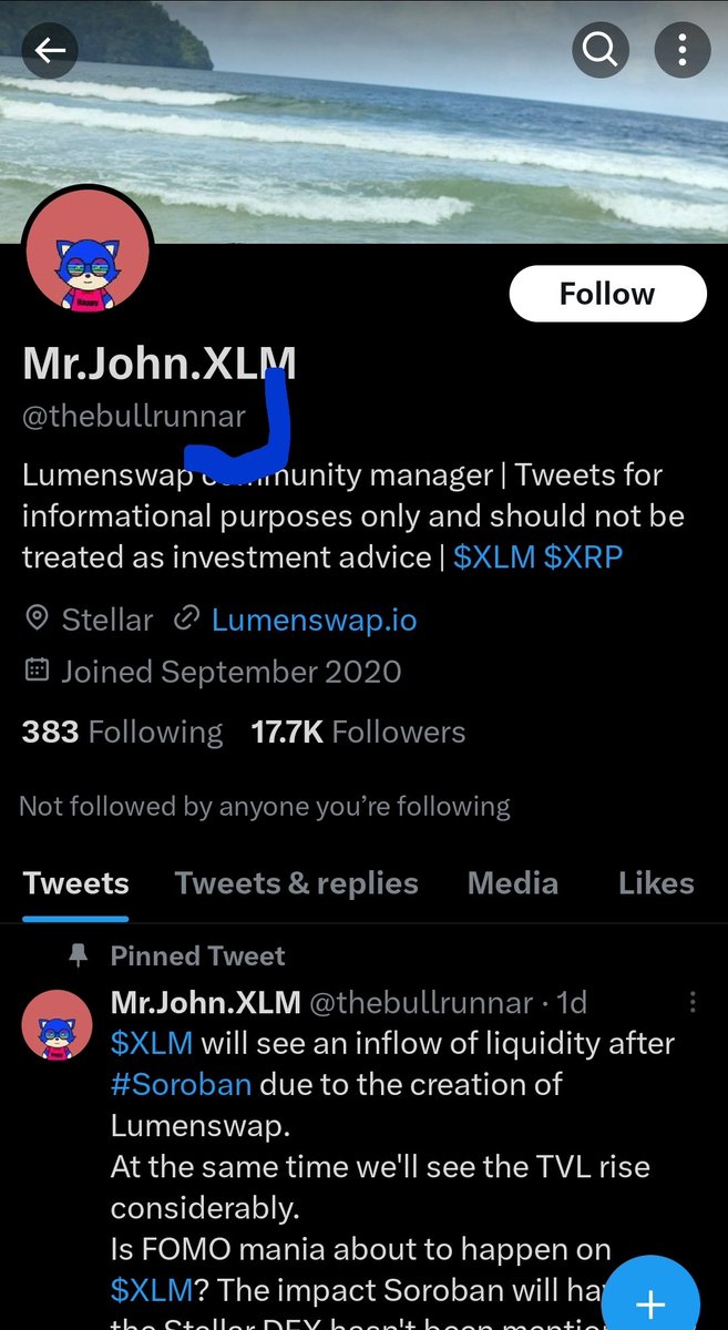 thebu11runner's tweet photo. A fake account of me is still out there guys. Stay vigilant in DMs ive had reports he's DMing $XLM community.

This individual is also changing the username to hide.

Currently going under thebullrunnar 👈🏻 spend 5 minutes reporting this account correctly as an impersonator. https://t.co/ds5DqNacdi