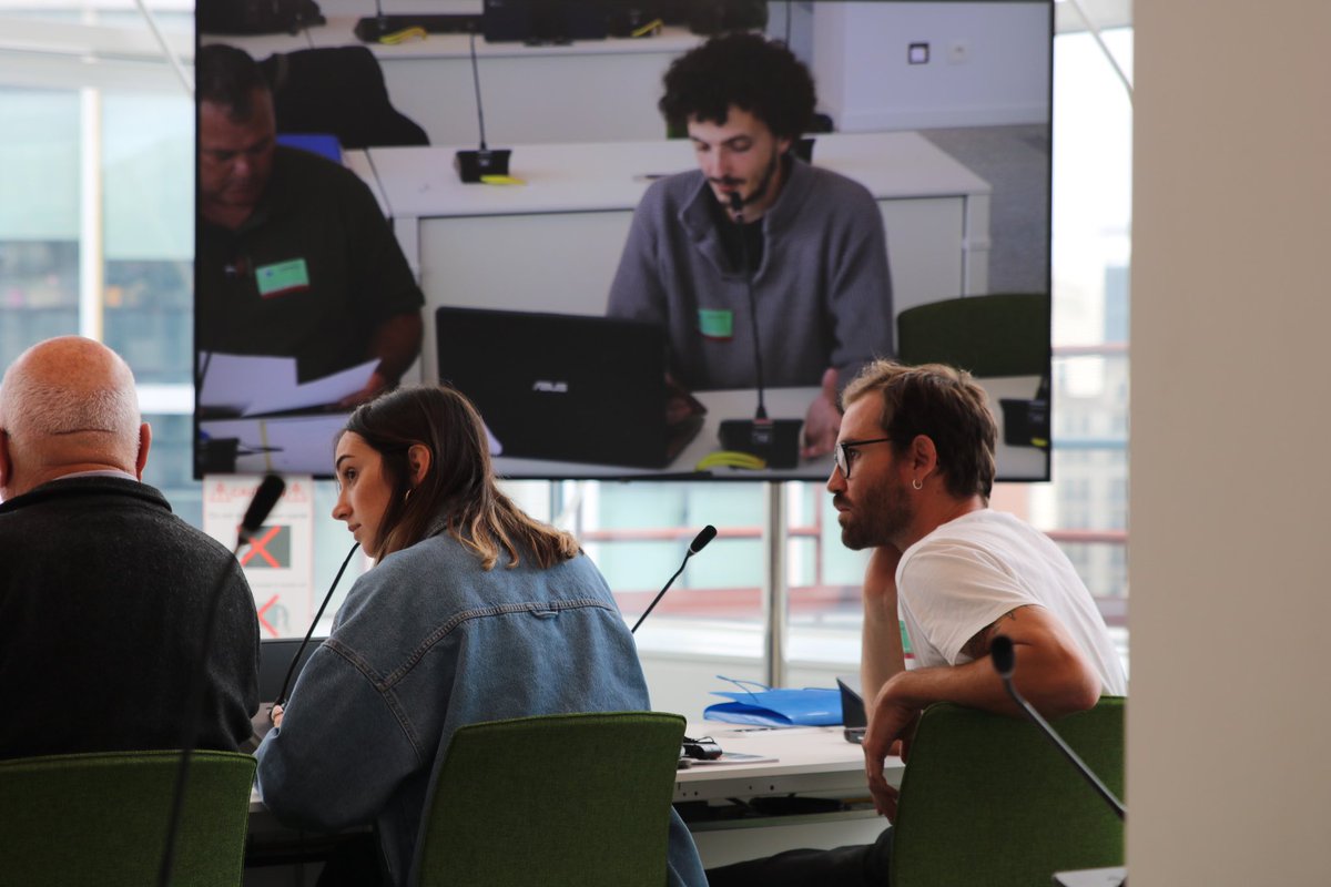 Reunidas con eurodiputadas y activistas en el Parlamento Europeo para denunciar la situación relativa al Puertito de Adeje y el macroproyecto Cuna del Alma.         #stopcunadelalma #salvarelpuertito