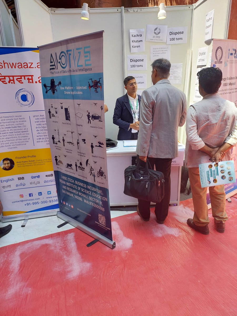 iisermtbi's tweet photo. We are thrilled to exhibit at #IndiaFirst Tech-Startup Conclave cum Expo &amp; Awards by AICRA with the Support of the Ministry of Electronics and Information Technology, GOI.

Along with i-Rise TBI our incubated startups also exhibited at this "Startup Mahakumbh"

#iisermtbi https://t.co/SAmaZZIADY