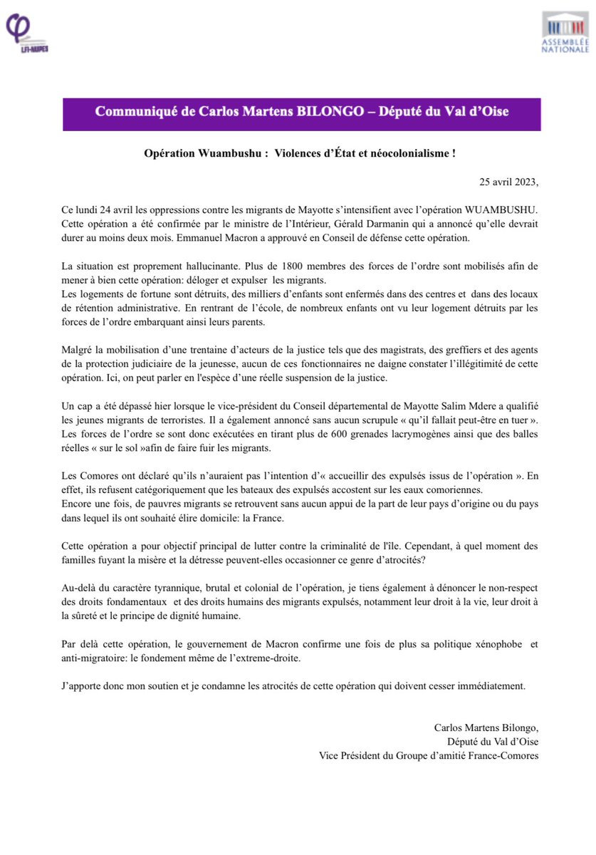 Carlos Martens Bilongo tweet media