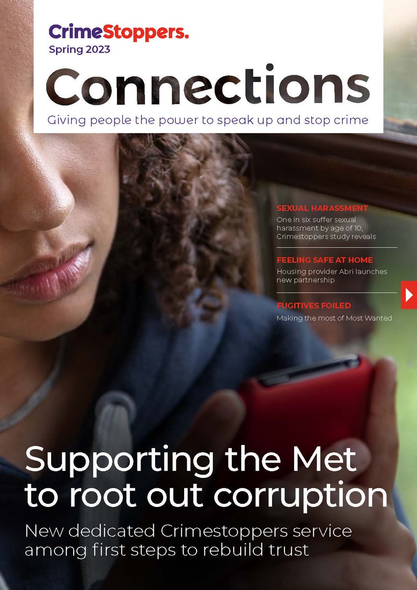 CrimestoppersUK's tweet photo. Connections, our charity's annual publication, gives a voice to organisations and influencers we work with who share our aim of helping to make communities and workplaces safer.
The latest edition of Connections is available to read now: https://t.co/gyzSGBJwPB https://t.co/plotngRJIW