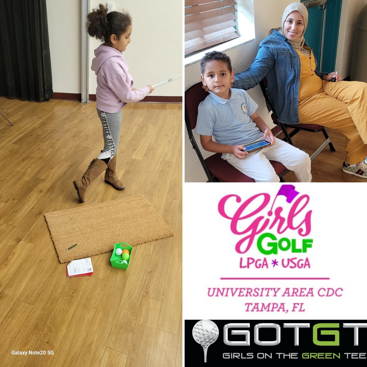 Tampa: University Area CDC & Girls On The Green Tee provide 'free' golf lessons to girls in partnership with Women of Color Golf and Girls on the Green Tee.

“Golf is a family affair.'

#Changemakers 
#Girlsonthegreentee
#Womenofcolorgolf
#makegolfyourthing
@Aramco_Americas