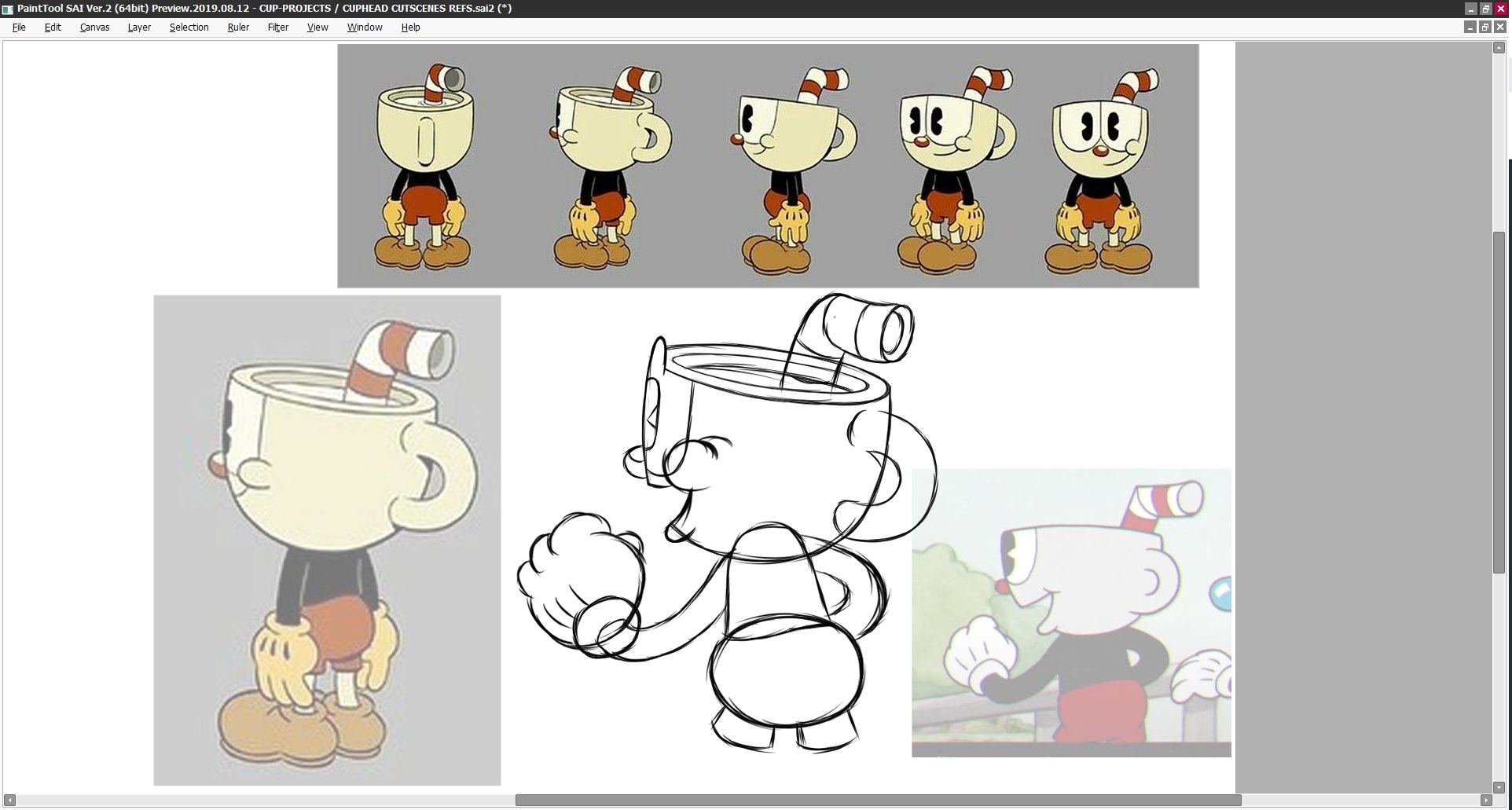 The Cuphead Show but in RML Style (Model Sheet) by rockosedits -- Fur  Affinity [dot] net