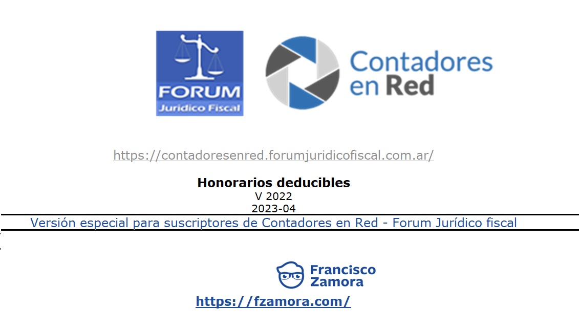 Contadoresenred's tweet photo. 📌 Planilla Excel para el cálculo del Tope de Honorarios Deducibles 2022.
💻 Dr. (CP) Francisco Zamora @FZamora90 
🔘 Sección Planillas Excel
✅ Acceso gratuito para suscriptores @forumfiscal 
https://t.co/3REbQ8ilPR https://t.co/LqUSRn4feg