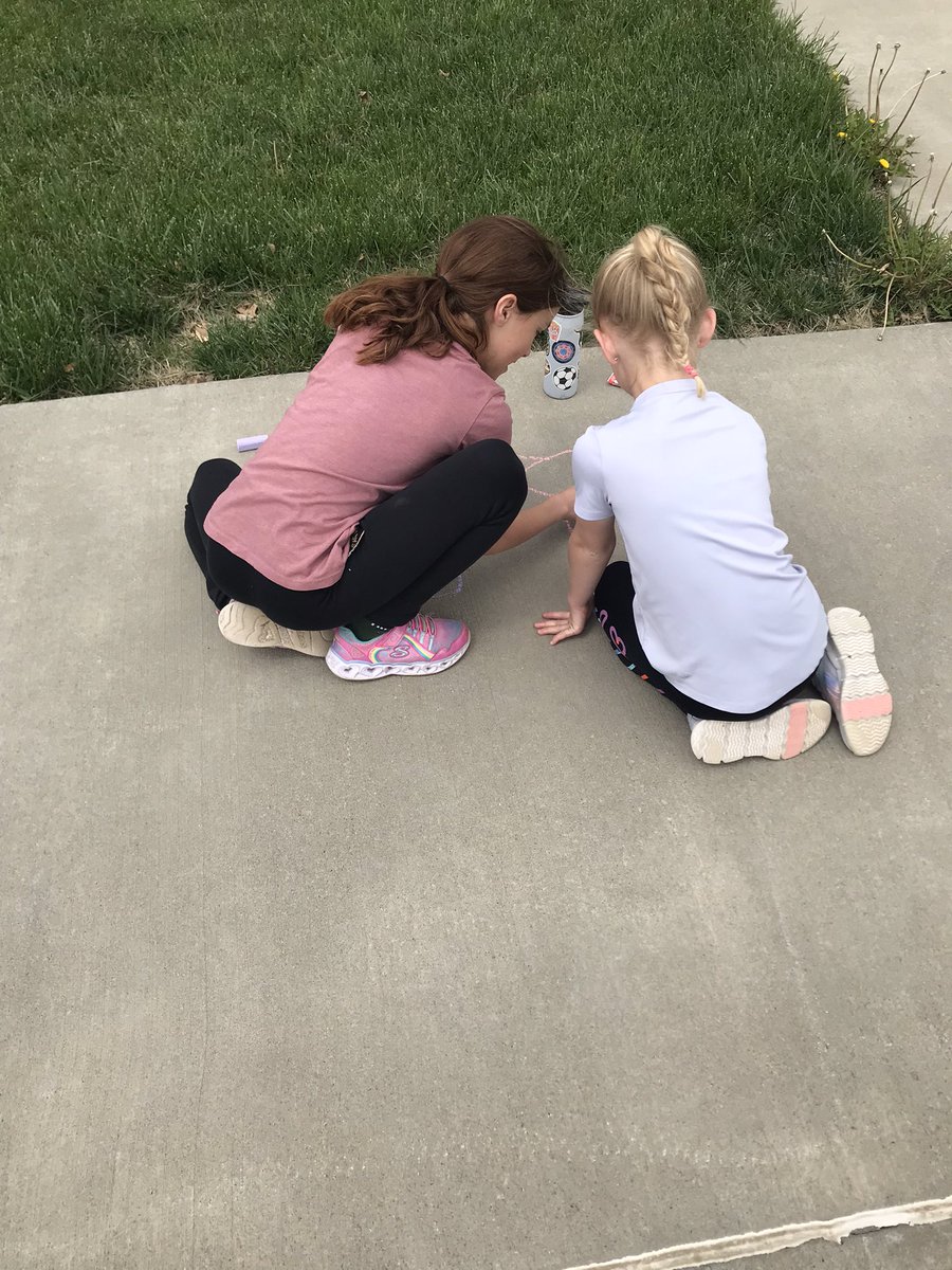MrsAdams03's tweet photo. Chalk it up to a great first day of testing! Mystery prize for day 1 was a sidewalk chalk party! https://t.co/zwJYj5yGqC
