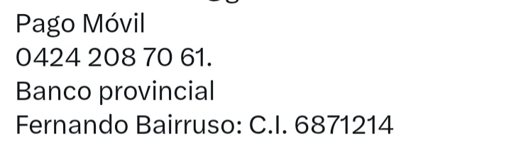 Gente de bien! Fernando <a href="/FernandOdont/">BuenaMuela</a> necesita aún de nuestro apoyo para sus gastos médicos. Si pueden colaborar, cualquier aporte cuenta 👇💜