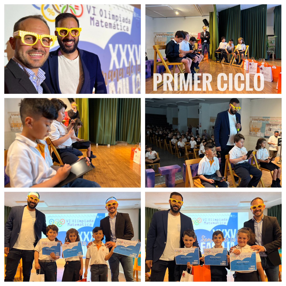 nazaretoporto's tweet photo. #OlimpiadaMatemática en #Primaria. Hoy, Estrella Científica en la #XXXVSemanaDeLaFamilia. ¡Enhorabuena a todos los finalistas! 
#DespertandoVocaciones https://t.co/912G1L1HZc