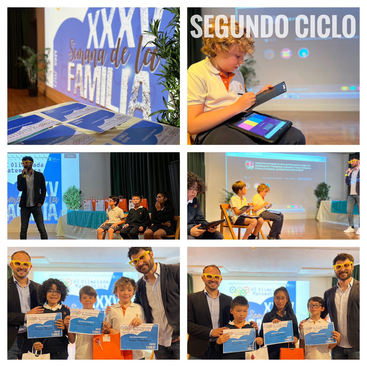 nazaretoporto's tweet photo. #OlimpiadaMatemática en #Primaria. Hoy, Estrella Científica en la #XXXVSemanaDeLaFamilia. ¡Enhorabuena a todos los finalistas! 
#DespertandoVocaciones https://t.co/912G1L1HZc