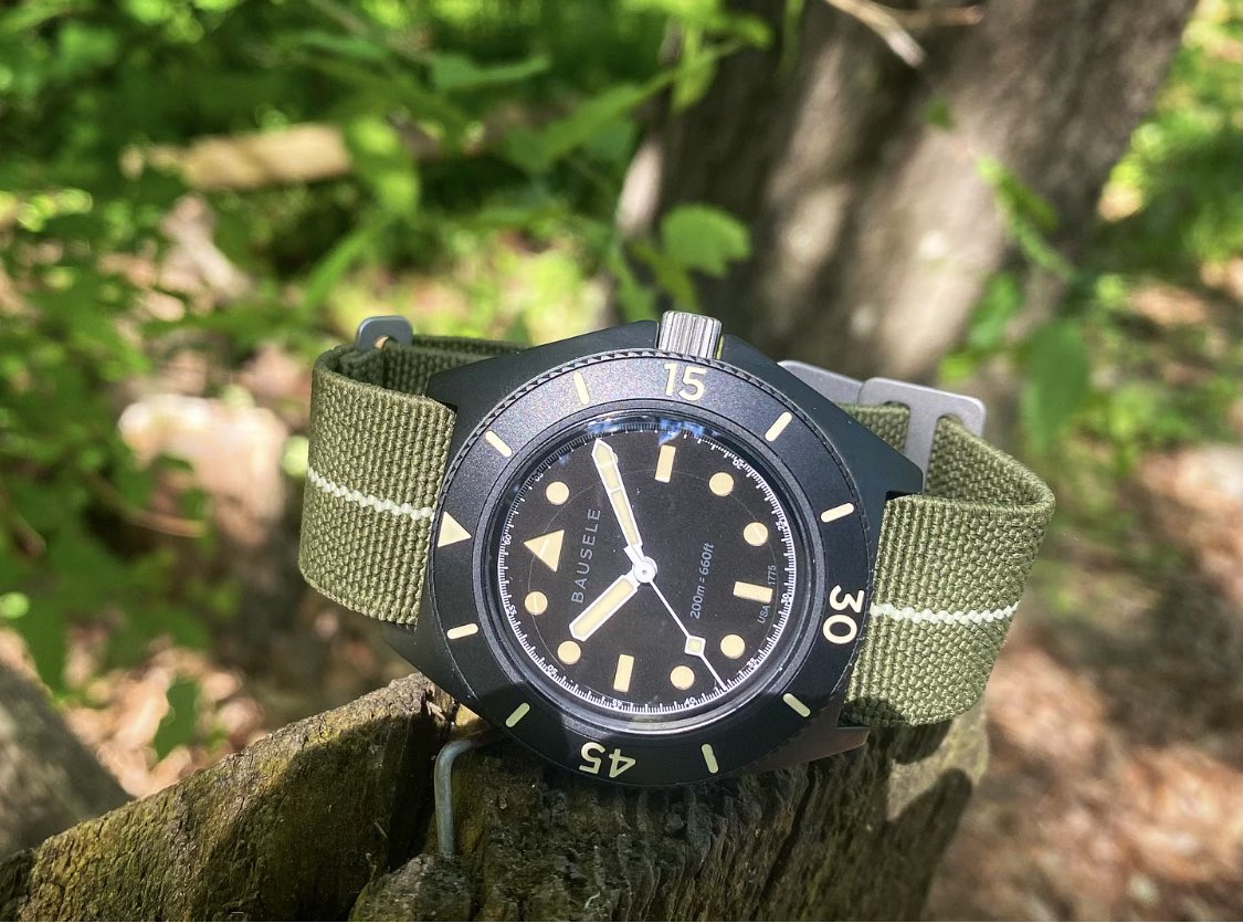 Bausele Sydney Diver Tasman Black today!  Designed by veterans, built by veterans, and with proceeds benefiting veterans.  Let’s show the world a watch can make a difference 

#bausele #watch #military #watches #veterans #divewatch #army #watchgeek #navy #microbrand #australian