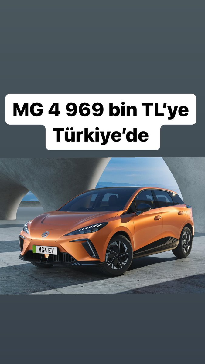 Otomobilogcom's tweet photo. Çinli otomobil üreticisi #mg #mg4 ‘ü 969 bin liradan başlayan fiyatlarla Türkiye’de satışa sundu. #otomobilog #yeniotomobil #arabahabercisi @Dogantrendoto 
https://t.co/FOIFZdboFL https://t.co/3OyQcPDdXf