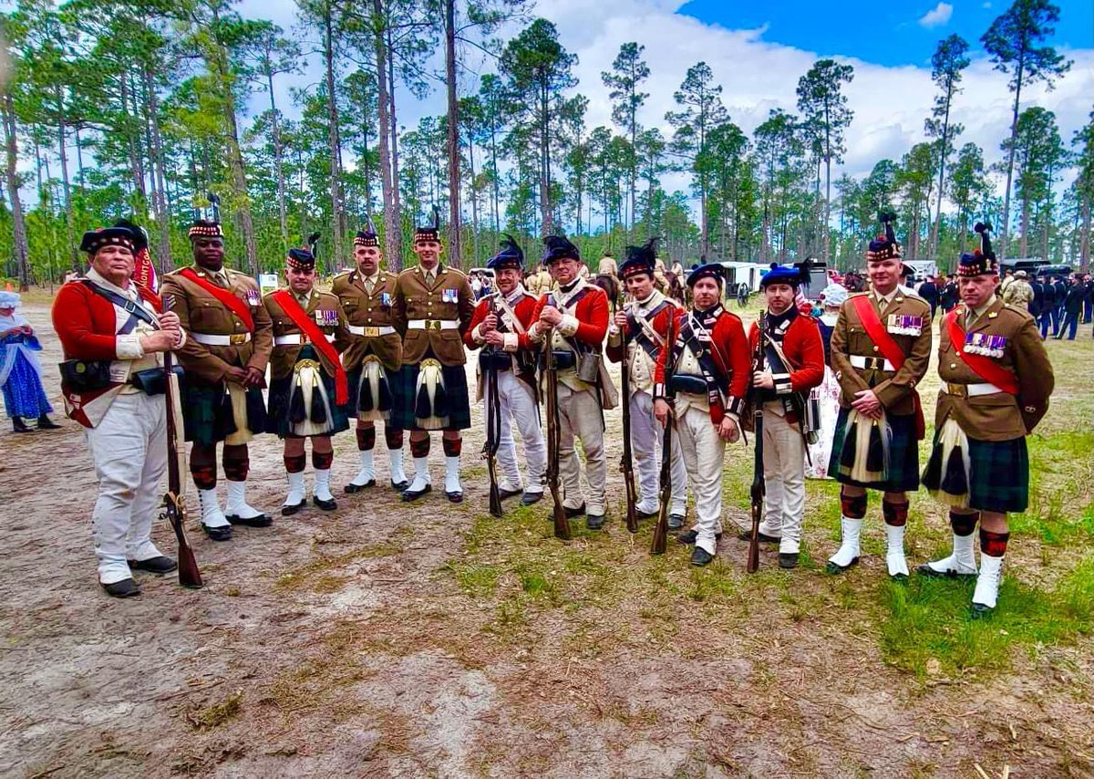 Poignant images of the recent re-burial of 14 Revolutionary War bodies discovered at Camden, including one redcoat highlander. Members of the present-day Royal Regiment of Scotland were in attendance along with the reenactors. Images from the 71st Regiment of Foot Facebook page.