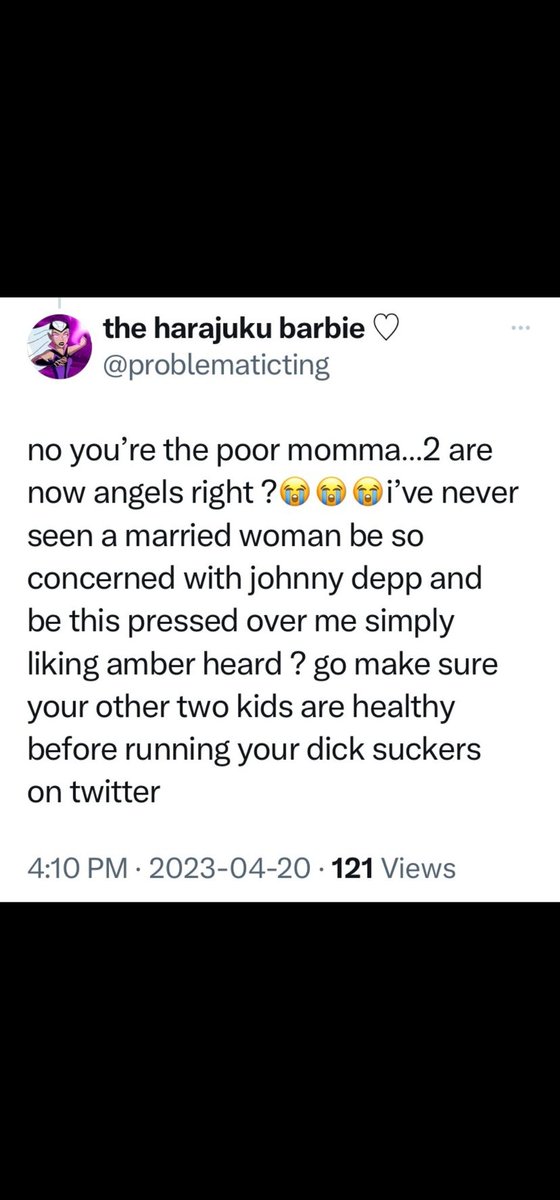 This is what AH stands for. Hate she's taught all her stains hatred. To bad they have little to no brain cells and don't have jobs or boyfriends. Trolls are really trolls in their case lmao