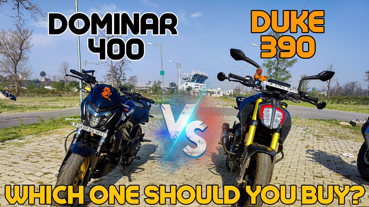 KunMakin's tweet photo. Comparing the KTM Duke 390😈 and the Bajaj Dominar 400☠️. Which one should you buy?🤔...New Video is up on the channel guys ❤️ Go watch it and if you like it then don't forget to like, comment, share and subscribe to our channel ❤️

https://t.co/wut436BFsQ
#YouTube
#vlog https://t.co/Axew8IeIsn
