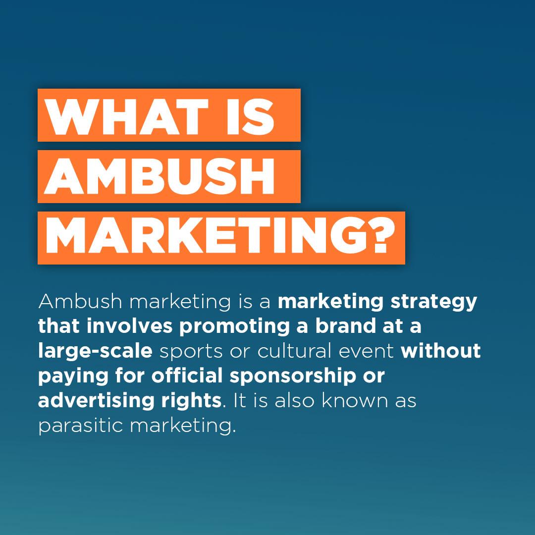 IPMoeller's tweet photo. Ambush marketing is a cost-effective way for companies to gain commercial benefits at large-scale events without paying for official sponsorship.However, it can harm the reputation of those who have paid for sponsorship rights. https://t.co/0YENIlr3Ap