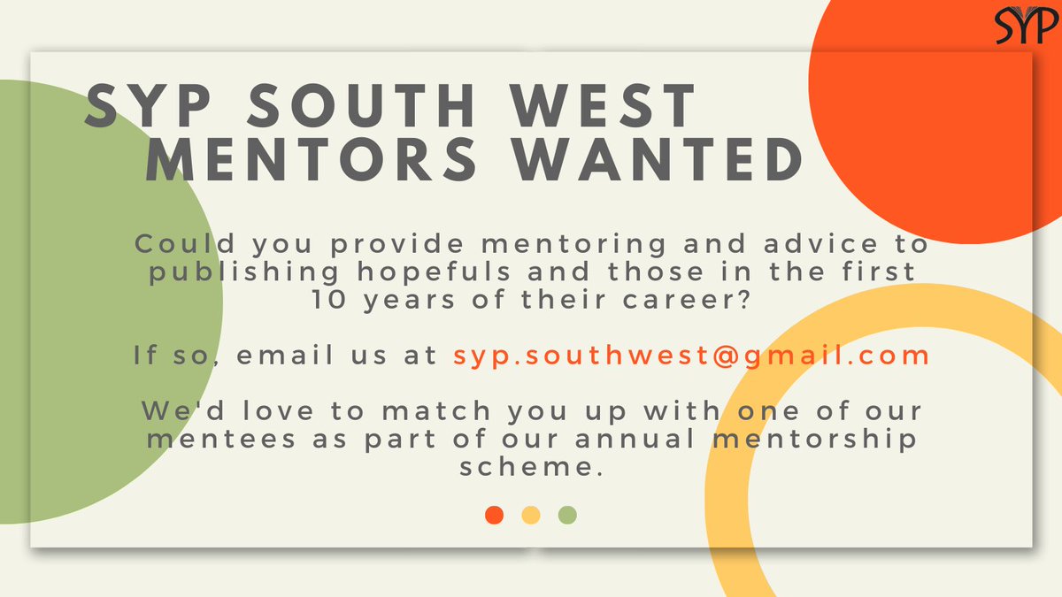 🚨MENTORS WANTED🚨

We’re looking for mentors to join our mentorship scheme! 
If you’re interested and currently working in publishing please get in touch via our email 📧 #publishing #workinpublishing