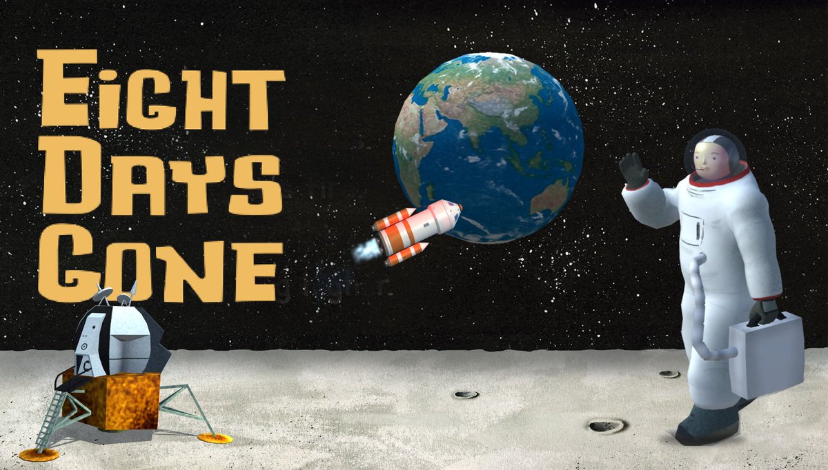 holoride's tweet photo. Our latest addition from the Bookful family: Eight Days Gone 🌙

From now on, you can learn more about the first moon landing through the interactive book 📖  Follow three brave astronauts preparing for a historic eight-day journey in 1969! 👇
https://t.co/tPkqG3cU7n https://t.co/uIC6eNcbmI