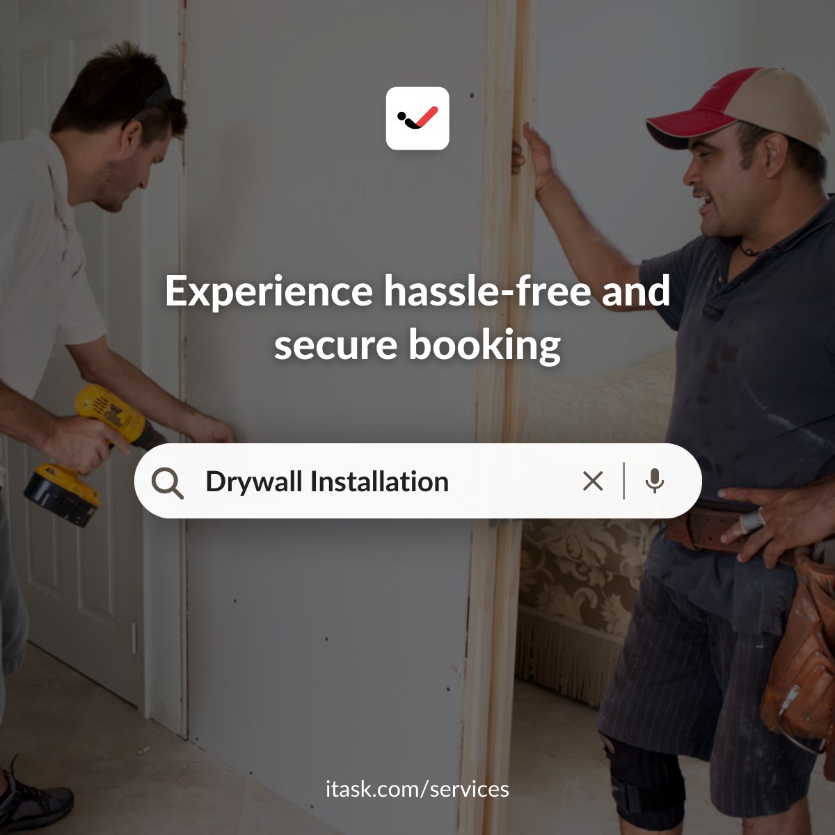 iTaskAppCanada's tweet image. Want to save time and effort on your next drywall?
Book itask.com and get professional installation services with just a few clicks! #drywallinstallation 
#iTaskApp #iTaskServices #iTasker #iTaskAppCanada  #banff #vancouver #toronto #ontario #ontariocanada #Drywall