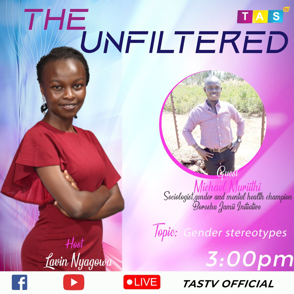 BoreshaJamiiCBO's tweet photo. join our very own @mikemuriithi11 as he discusses gender stereotypes in the society and how the contribute to GBV. @NyagowaLavin @tastv_ke #endgbv #stopgenderstereotypes https://t.co/ZTdB8QF829