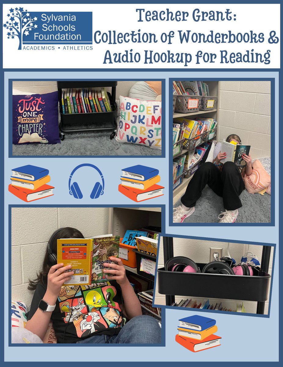 Our Academic Teacher Grants fund a variety of requests. Intervention Specialist Jacquelyn Lininger sent these photos along with this note. 'Thank you so much for the grant! The students love being able to read along with the audiobook!'  #ReadABook #ListenToABook #TeacherGrants