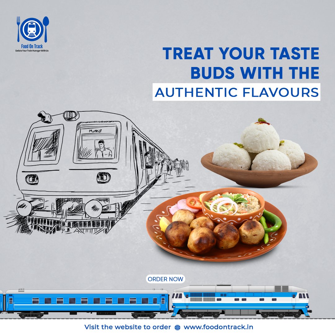 Discover a journey of flavours on train with food on track! Savour the deliciousness of authentic regional meals and let your taste buds explore the amazing array of dishes. So what are you waiting for? Visit the website today to order!!

#FoodonTrack #trainfooddelivery