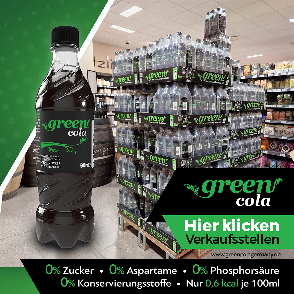 GreenColaDE's tweet photo. 🛍️🌟 Samstags-Shopping: Denkt daran, eure Lieblings-Erfrischung Green  Cola beim Einkauf heute mitzunehmen! 🥤💚 Füllt euren Vorrat auf und  genießt das Wochenende mit dem großartigen Geschmack von Green Cola!  😋🎉 #GreenColaGermany #SamstagsShopping #Einkaufsliste https://t.co/qzdMZPFhqQ