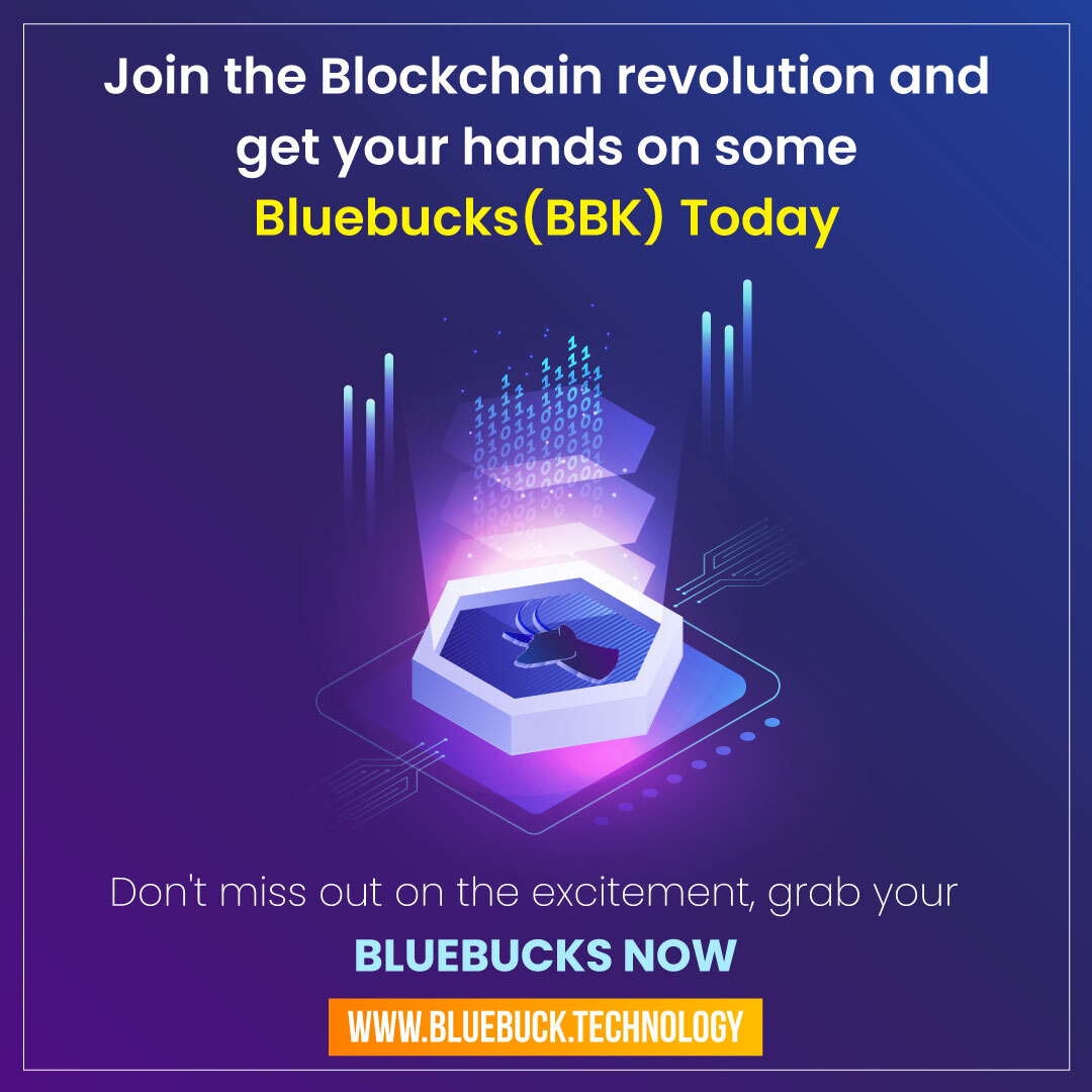 BluebuckCoins's tweet photo. Transforming the way we transact with Bluebucks blockchain technology 🚀

Join the Pre-sale on https://t.co/qC10LB7ULD

#Bluebucks  #cryptocurrency #cryptonews #blockchaintechnology #cryptotrading #blockchainnews #blockchain #nftmarketplace #nft #coinmarketcap #coins https://t.co/JaZDoTmEbZ