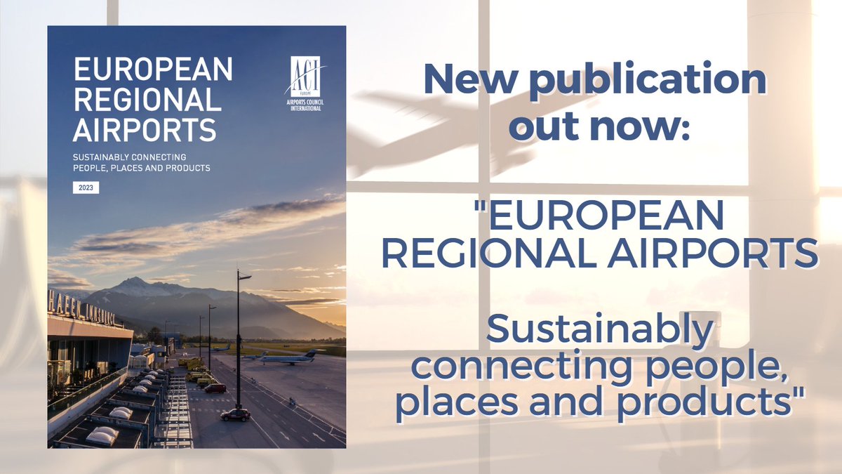 ACI_EUROPE's tweet photo. On the eve of #RACEChania, exciting news!
Our deep dive into European regional airports is now live. 🛫
Download @aci_europe “European Regional Airports – Sustainably connecting people, places and products” here: https://t.co/2SZuRfpdmD
#aviation #RegionalAirports #Europe https://t.co/TWSJ3OZd6G
