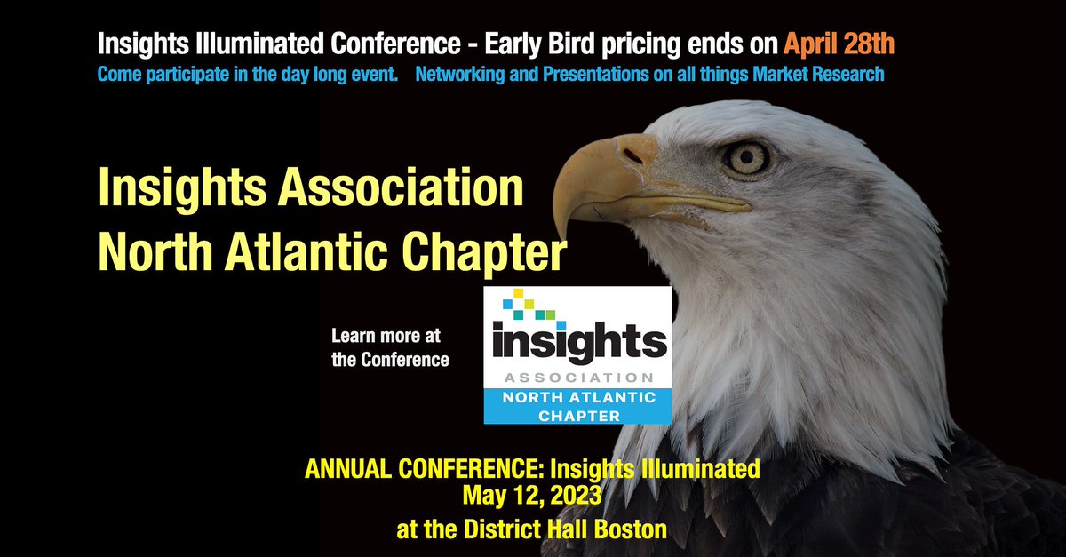 🌎 Gain consumer behavior insights at the Insights Illuminated conference on May 12 at Boston District Hall. Early bird pricing ends Apr 28th ($189+). Learn from global market researchers &amp; insights pros. Register now: lnkd.in/efRBf6zA. #MarketResearch #ConsumerInsights