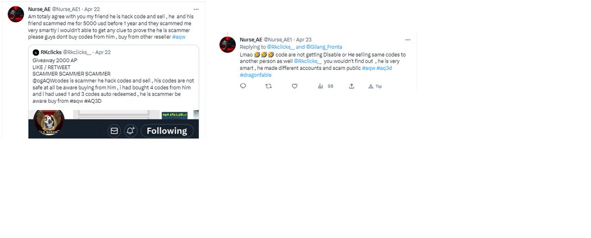 OG Heromart Code Seller tweet media