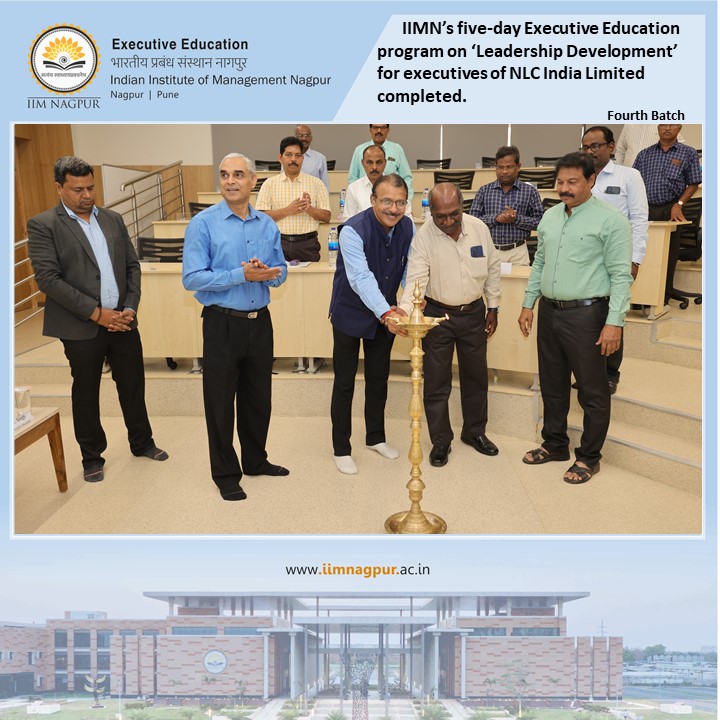IIMNagpurIndia's tweet photo. The IIM Nagpur’s Executive Education successfully conducted 'Leadership Development' Program for the fourth batch of Neyveli Lignite Corporation India Limited (NLC) executives.

#iimnagpur #executiveeducation #certificatecourse  #leadershipdevelopment #4thbatch #NLCexecutives https://t.co/zNY6DVAOqv