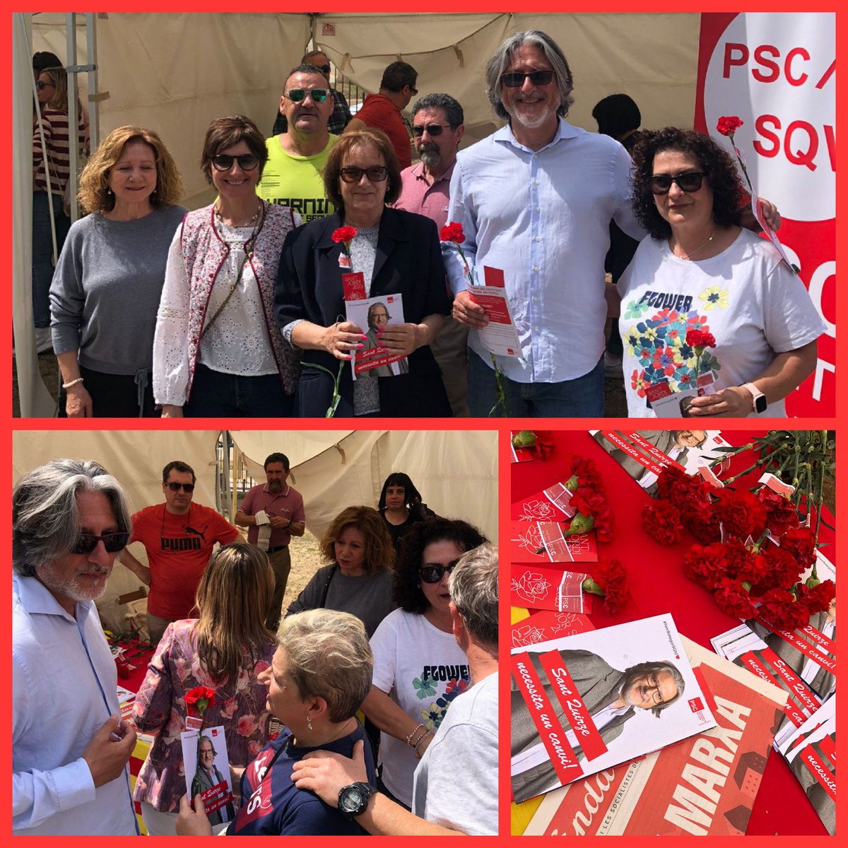 🔴Gran dia de #SantJordi2023🌹📚

#santquirzenecessitauncanvi #FemBategarSQV/❤️ #sompscsantquirze #SQV #santquirze #SantJordi #SantJordi23 #BonSantJordi #SantQuirzeDelValles #solucions #solucionsperlesnecessitatsdesqv #DefiendeLoQuePiensas #elpoderdelarosa