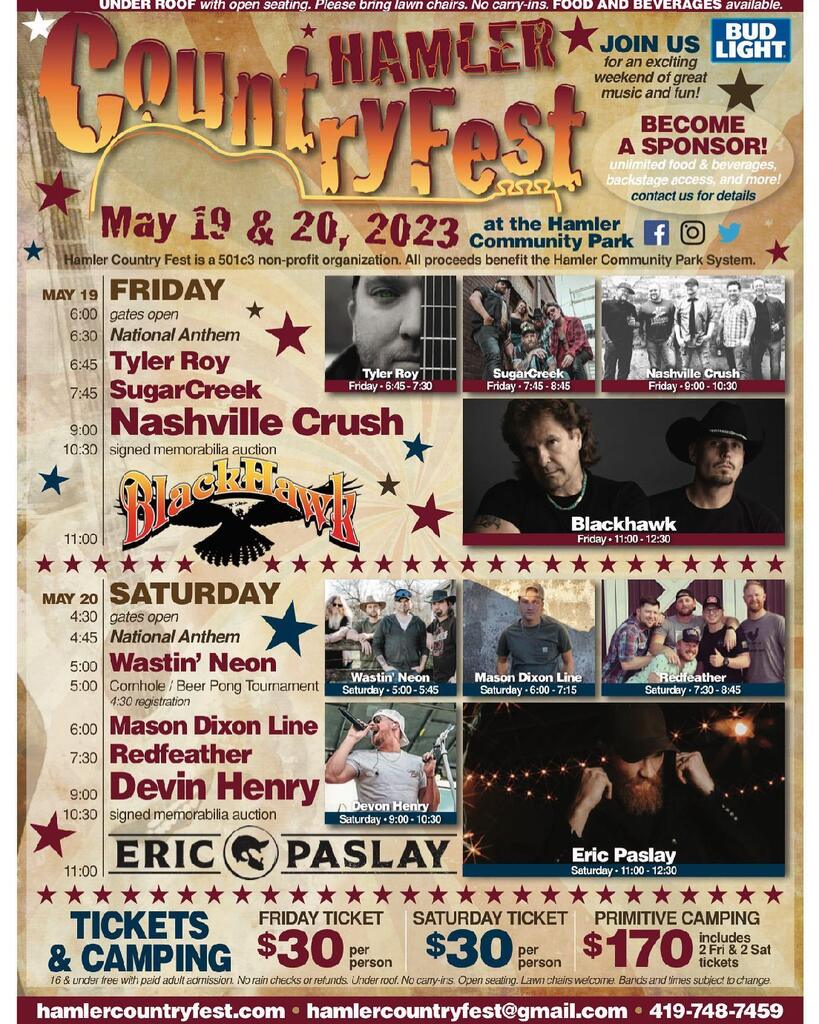Redfeather_band's tweet photo. #RedfeatherMark your calendars! Saturday May 20th we will be at @hamlermusicfest alongside some amazing talent! One heck of a lineup this year. Make sure you’re there 😎 https://t.co/BqlcTcDuag https://t.co/577iAqV6Vi