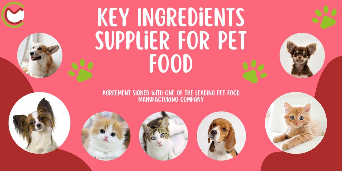For decades we have supported research into the incredible science of food nutrition.       
Delightfully announcing the signing of Mou with one of the leading pet food startups to supply safe, sustainable, and affordable animal nutrition #sustainable
