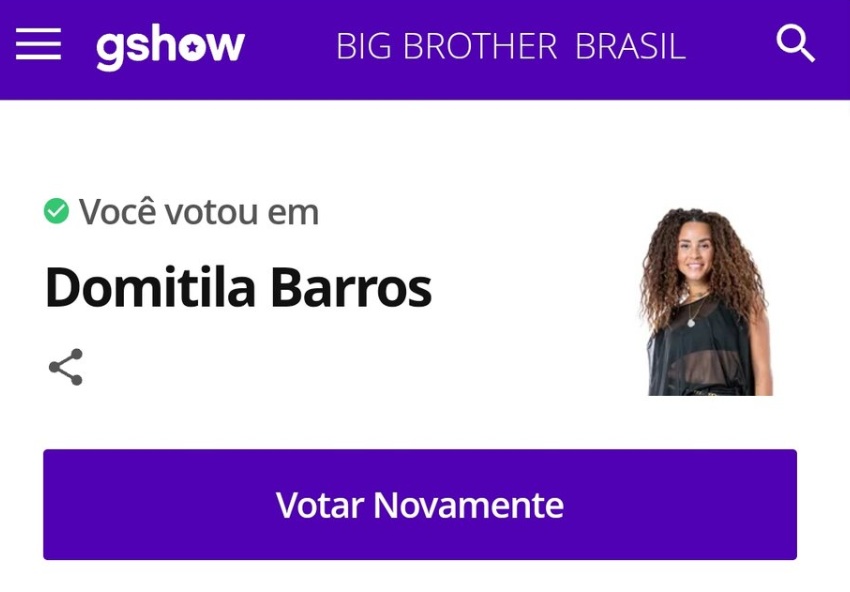 acervodomitilab's tweet photo. Votei na Opção 'Domitila' em 'Quem você quer que vença o BBB 23?' #BBB23 https://t.co/L9Xk0rrHOb