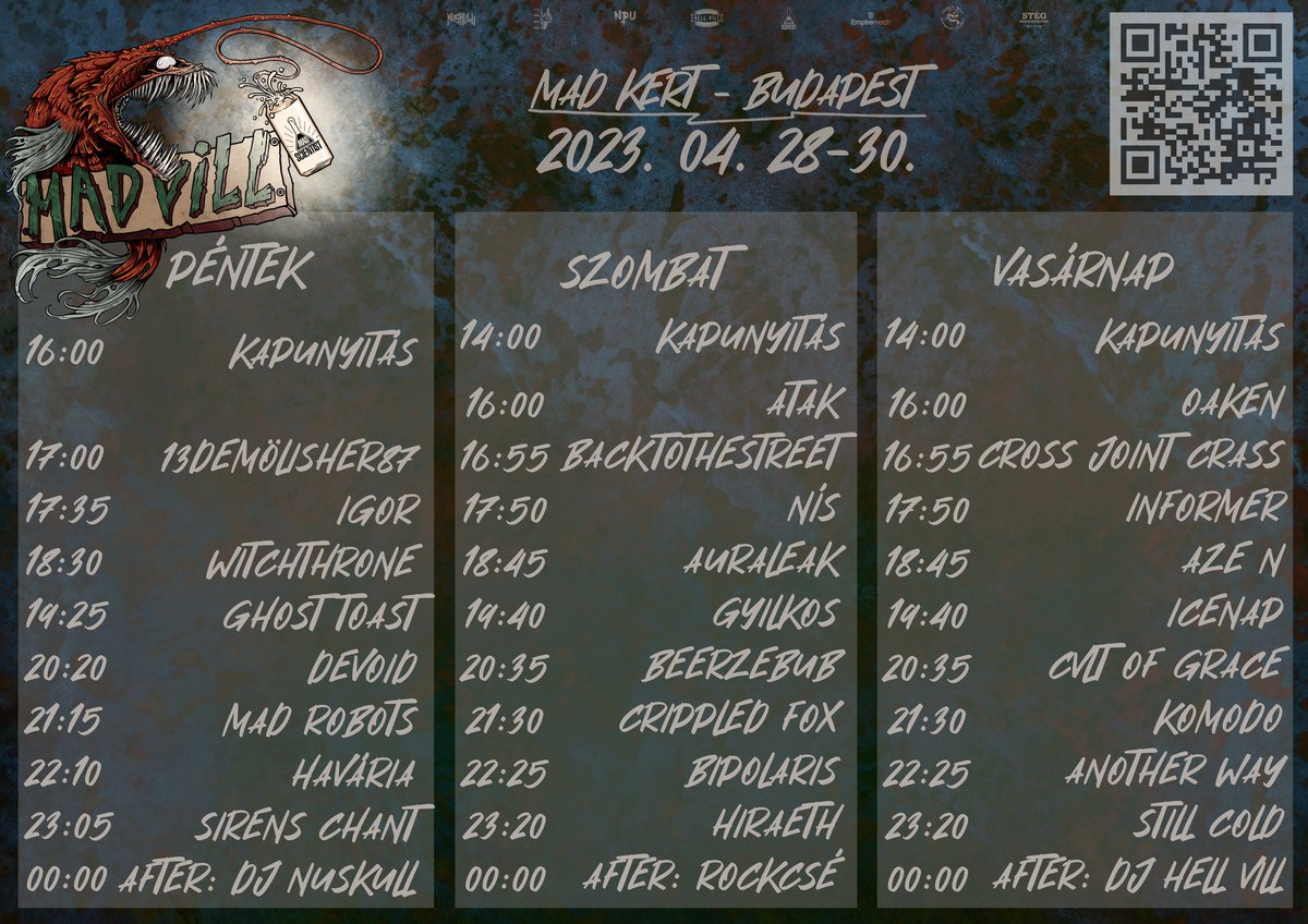 Péntek 19:25, Mad Vill (Mad Kert, Budapest)