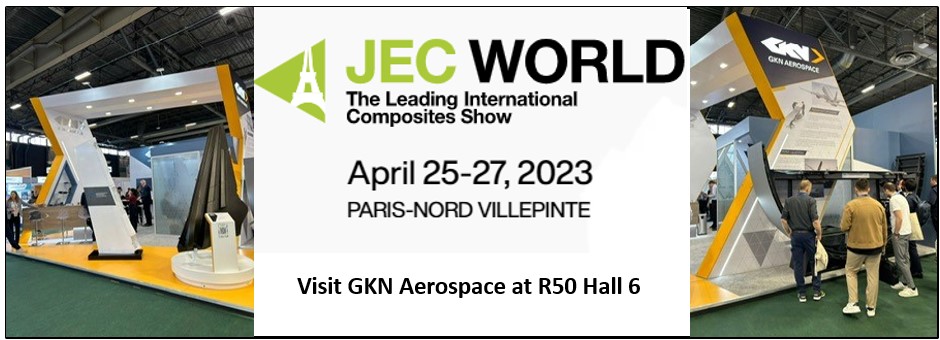 GKNAero's tweet photo. Day 1 of @JECComposites World 2023 is live. If you are visiting the show, stop by the @GKNAero stand on R50 in hall 6 to learn about our work in advanced composites; and don't forget to check out our 18m WoT spar on the Mobility Planet.
#MakingThingsFly #JECWorld #WingofTomorrow https://t.co/wPxdUTTifE