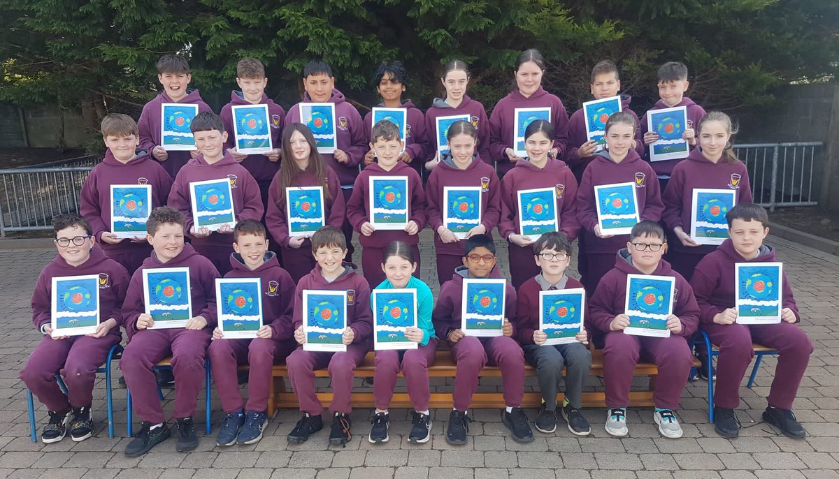 BreaffyNS's tweet photo. Fifth Class children were delighted to get their hands on the books they had written, full of stories, drawings and photos. #OurClassBook #CJFallon ๐ ๐๏ธ ๐ผ๏ธ https://t.co/WFHf9ikuFV