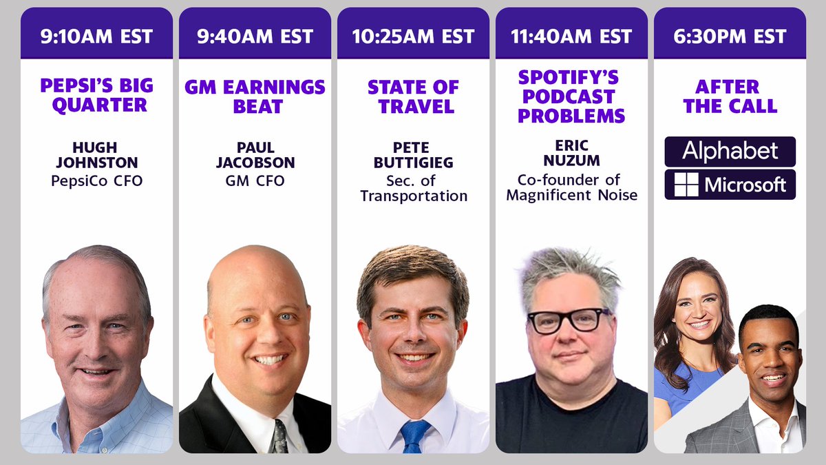 Rachelle Akuffo on Twitter "RT YahooFinance 🗓️ Today's line up for