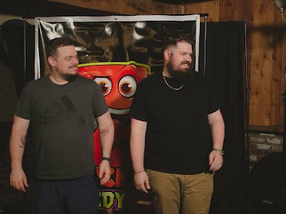 vanderdyt's tweet photo. we’ll be at @brickyscomedy for Three Mikes and a Mic this saturday 4/29. tickets on sale at https://t.co/UYxlqBu2rp 

please come and support live comedy. we’ll probably all isolate from our loved ones until at least October if we don’t get a good turnout. https://t.co/Xqy8IqTMEs