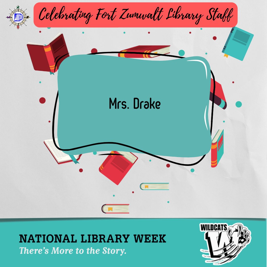 Today we honor West Middle librarian, Mrs. Drake, for #NationalLibraryWeek! Thank you for all you do for your students and staff. <a href="/fzwmswildcats/">WMS</a>