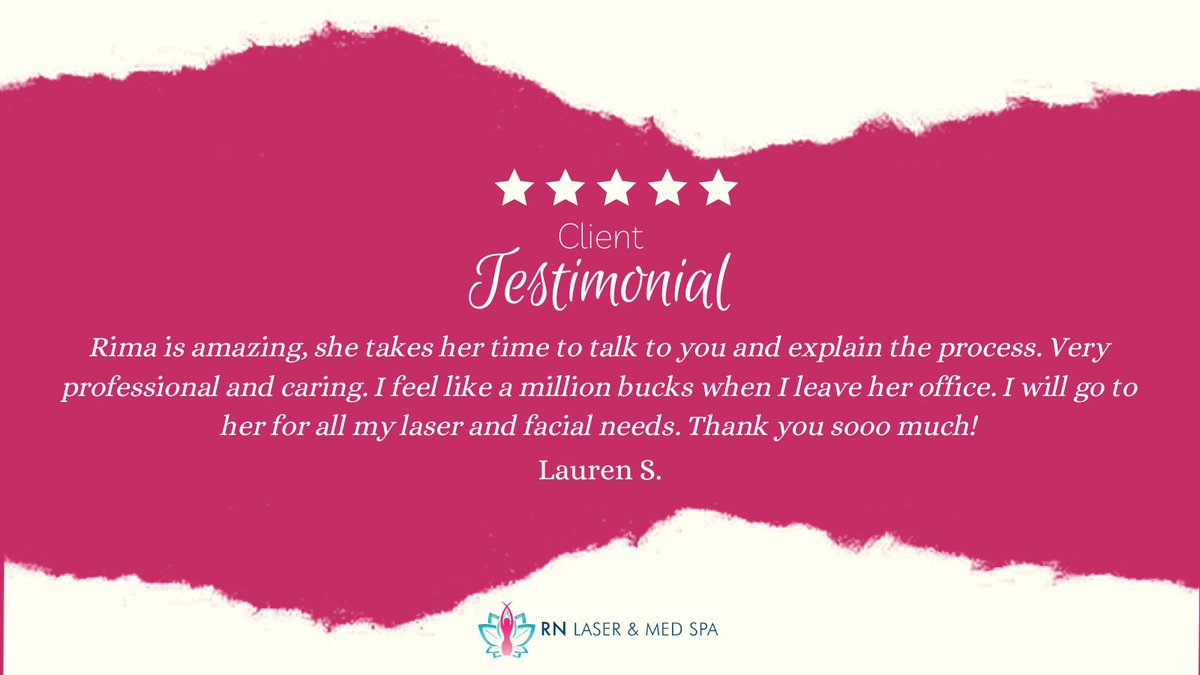 spa_rn's tweet image. Another wonderful testimonial from a happy client! 
📞 Call Today! (772) 979-5404
#eyetreatment #rnlasermedspa #medspa #organic #dermaplaning #skincare #beauty #clearskin #exfoliate #acne #skingoals #beautybloggers #hydrafacial #facial #chemicalpeel #hydration #cleansing