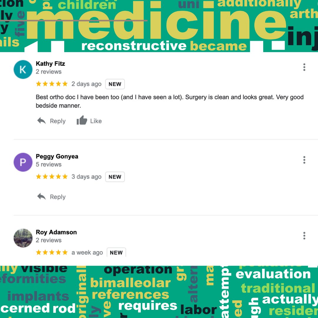 misportsdoc's tweet photo. This weeks reviews. Comment, like and follow. 

Message Dr. Nelson for options to see him regarding your pain. 

#orthopedics #ortho #pain #shoulderpain #kneepain #hippain https://t.co/YowltjZBYq