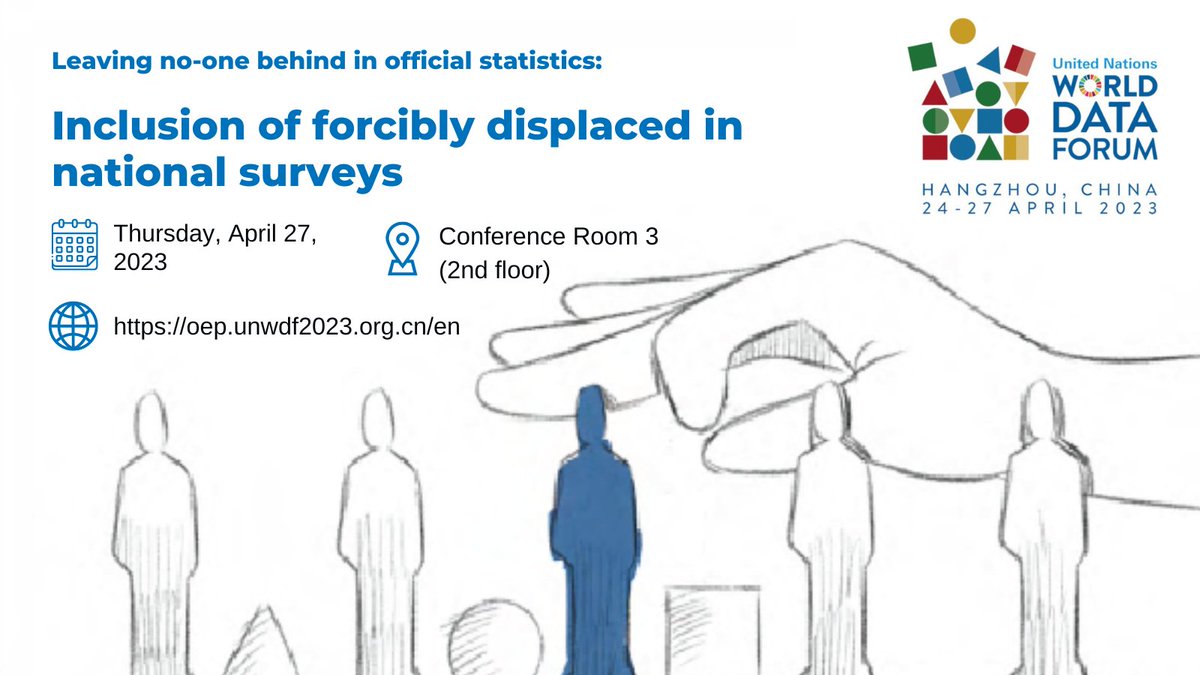 worldbankdata's tweet photo. #Don't miss @JointDataCenter session @WorldDataForum about including #forciblydisplaced in #NationalSurveys, with Helen Nviiri, Maja Lazic,@GogitaTodradze, @HaishanFu, Mark Hereward and @NataliaBaal⏰April 27th 2023 Register online https://t.co/to55QCAGfF #displacementdata https://t.co/YdG5xqoUQj