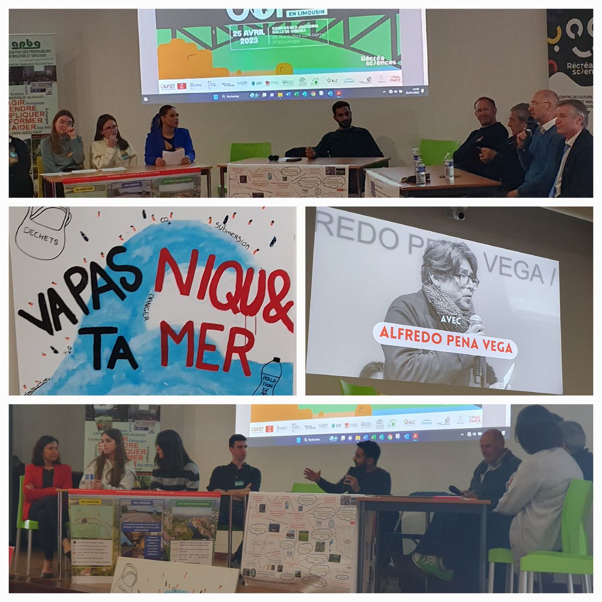 MarieDoneda's tweet photo. Les lycéens de Guéret,Saint Junien dialoguent avec élus et experts sur leur problématique en lien avec le réchauffement climatique sur leur territoire.Une belle réussite pour cette journée engagée! @NvelleAquitaine @aclimoges @unilim @LimMetropole @recreasciences @APBG_Limoges https://t.co/mh4D01FBch
