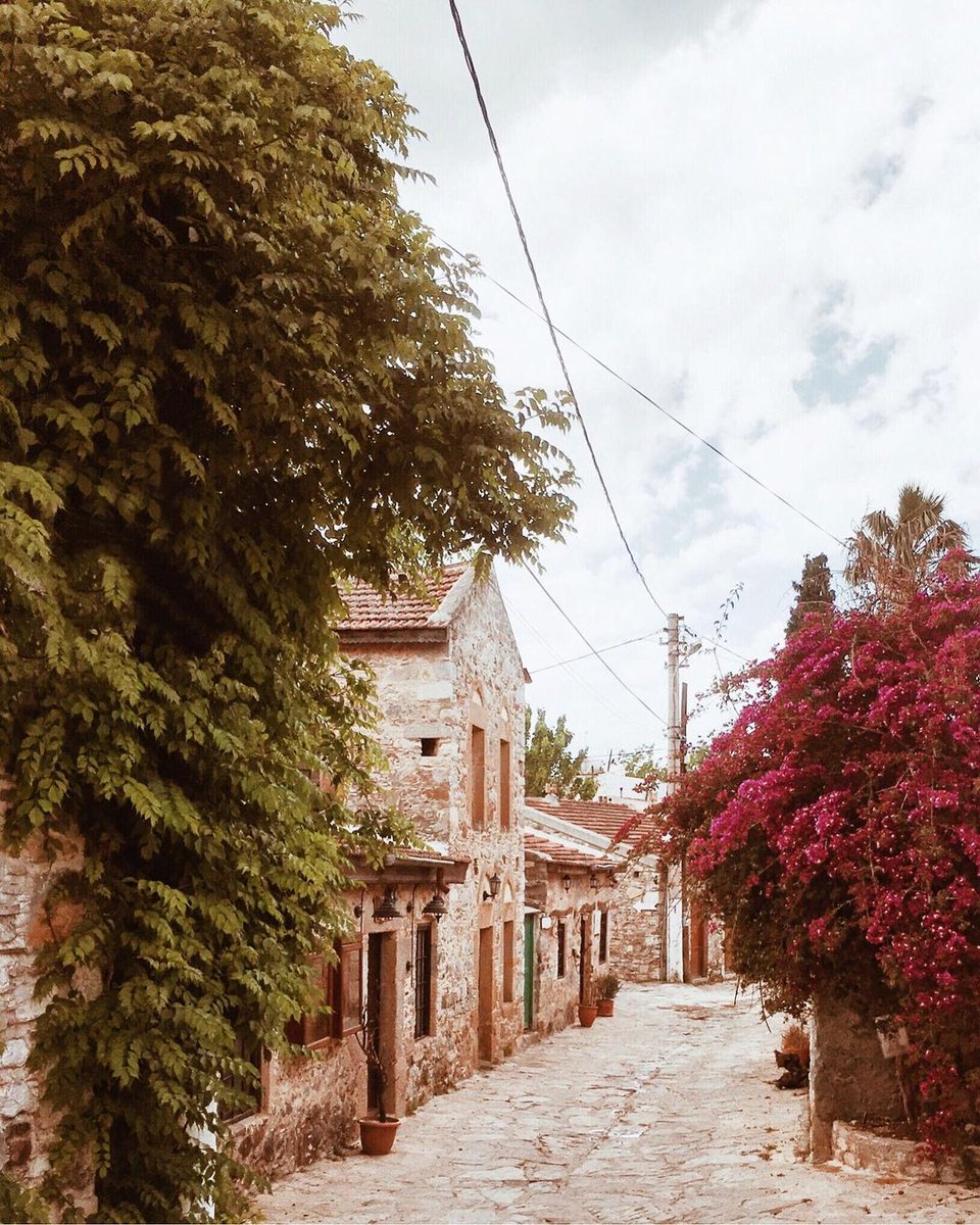 GoTurkiye's tweet image. Here’s the magic formula: Stone-coloured architecture and #VivaMagenta with spring flowers. #Cunda

📸 @guzel1cumartesi