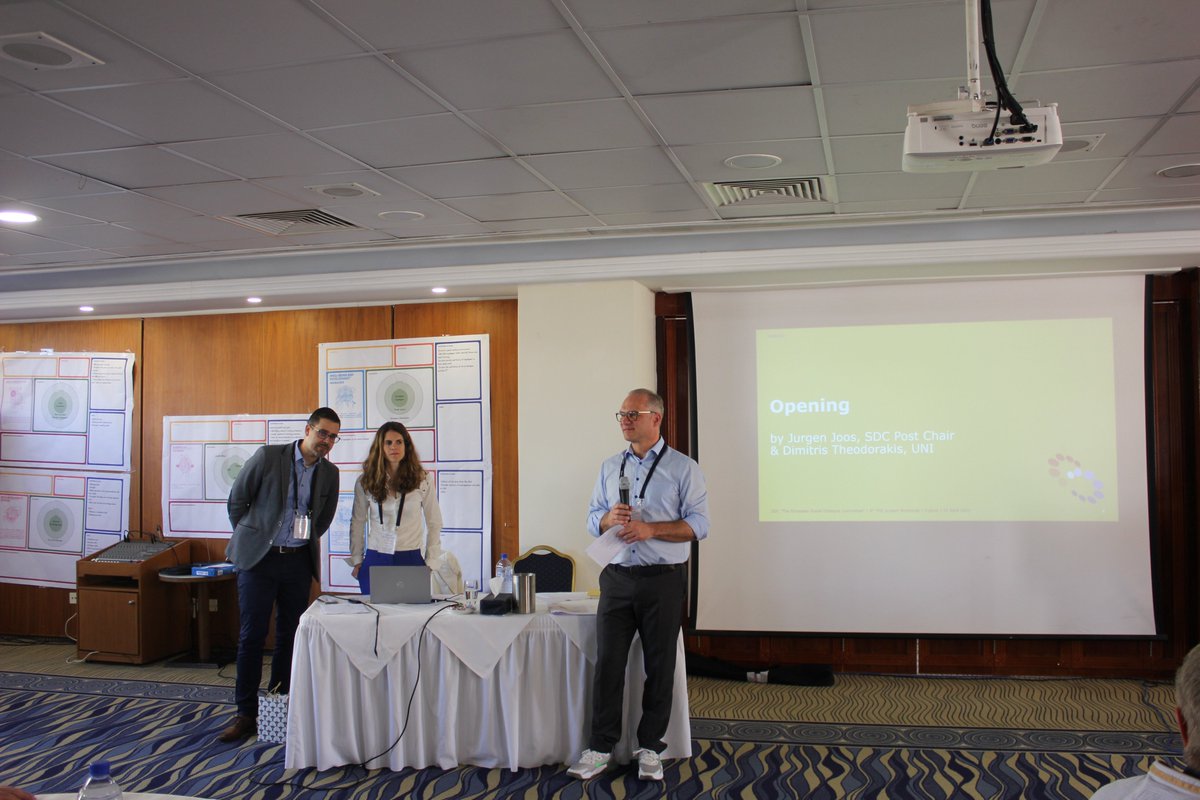TheWorldofWork1's tweet photo. The #SDCProject 4th Physical #Workshop in Limassol, Cyprus began with a warm welcome and introduction from #JurgenJoos, Vice-Chair of Social Affairs Committee (SAC). #welcomeaddress @SzebenyB @Elenafrz @JPForceville @AScribellito @margakis @EU_Commission @EU_Social @PostEurop https://t.co/wFIH9FYROY