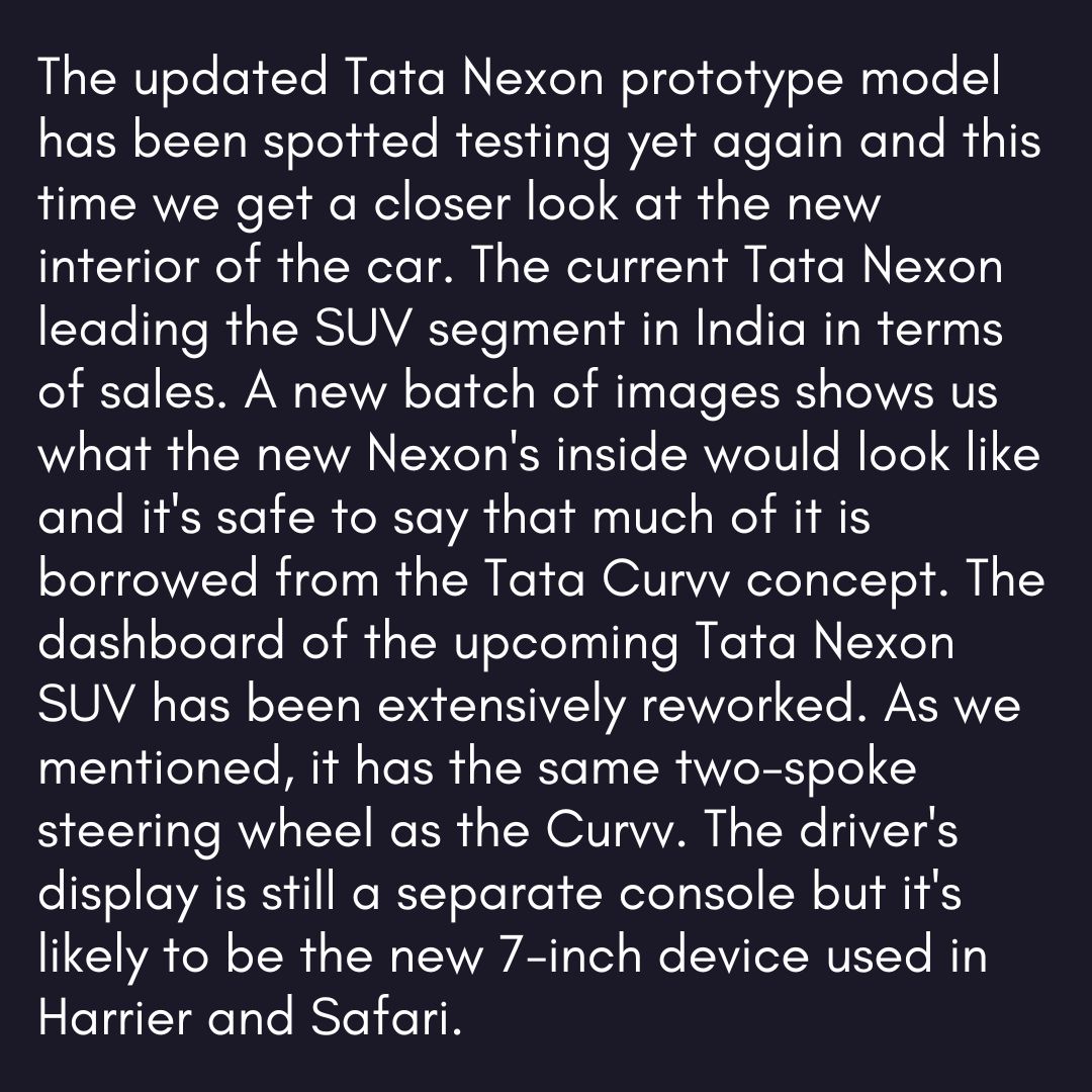 odmag's tweet photo. #overdrivenews 2023 Tata Nexon facelift interior spied while being tested.
@tatamotorcars #newnexon #nexon #spyshot #comingsoon #interiror #autonews #overdrive https://t.co/oVs13NbscG